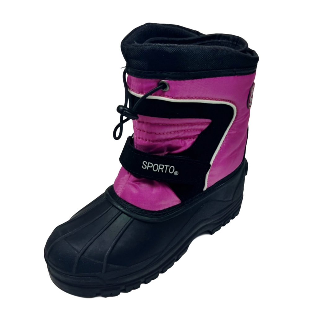 Sporto Fuchsia and Black Kids Boots